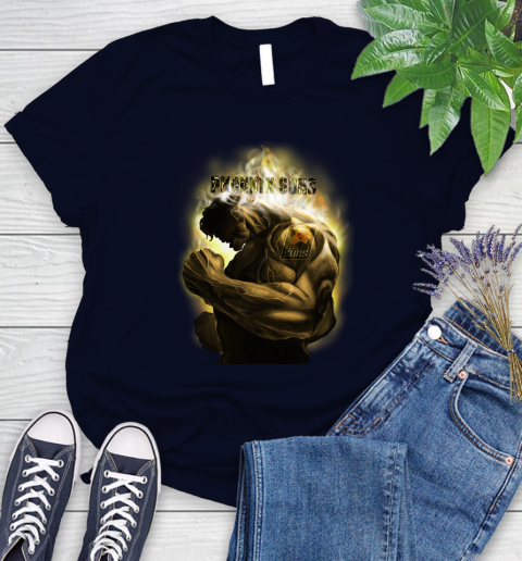 Phoenix Suns NBA Basketball Hulk Marvel Avengers Sports Women's T-Shirt 2