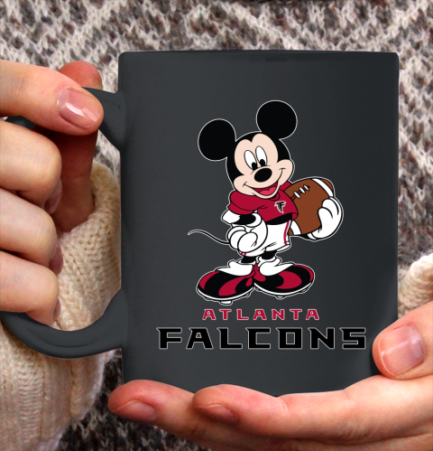 NFL Football Atlanta Falcons Cheerful Mickey Mouse Shirt Ceramic Mug 15oz