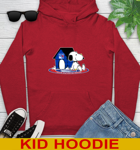 NHL Hockey New York Rangers Snoopy The Peanuts Movie Shirt Youth Hoodie 11