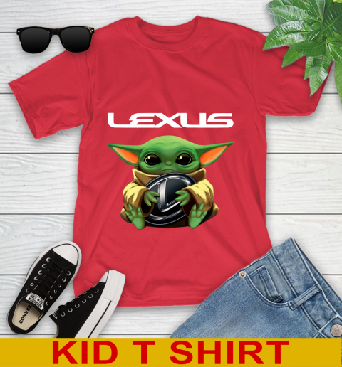 Star Wars Baby Yoda Hugs Lexus Car Shirt 107