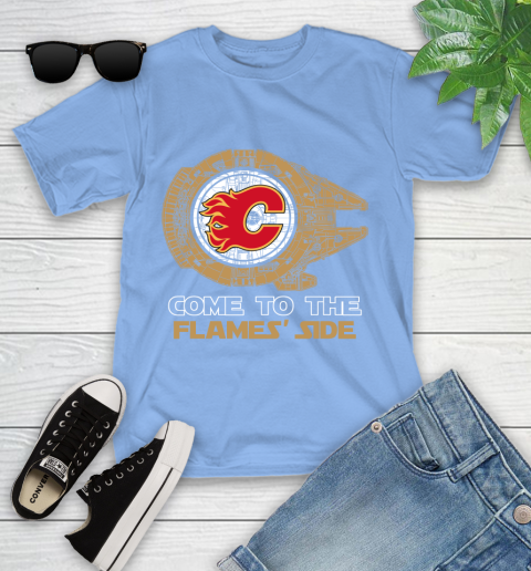 NHL Come To The Calgary Flames Wars Hockey Sports Youth T-Shirt 15