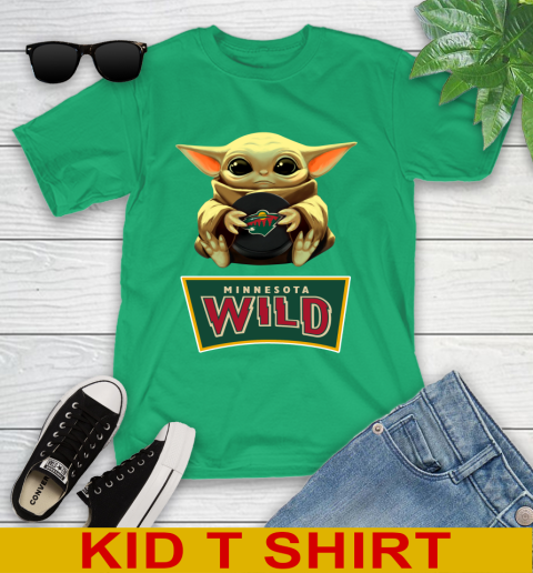 NHL Hockey Minnesota Wild Star Wars Baby Yoda Shirt 106