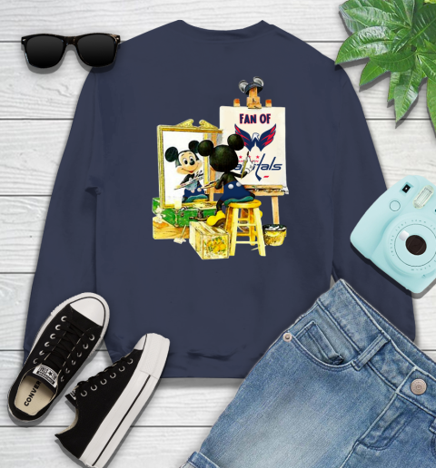 NHL Hockey Washington Capitals Mickey Drawing Shirt 26