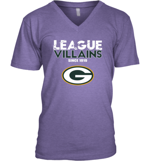 League Villains Since 1919 Green Bay Packers V-Neck T-Shirt