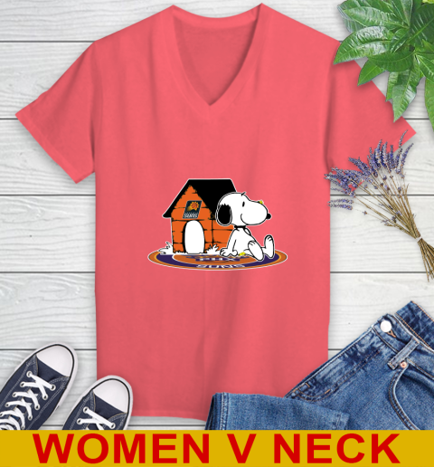 NBA Basketball Phoenix Suns Snoopy The Peanuts Movie Shirt Women's V-Neck T-Shirt 7