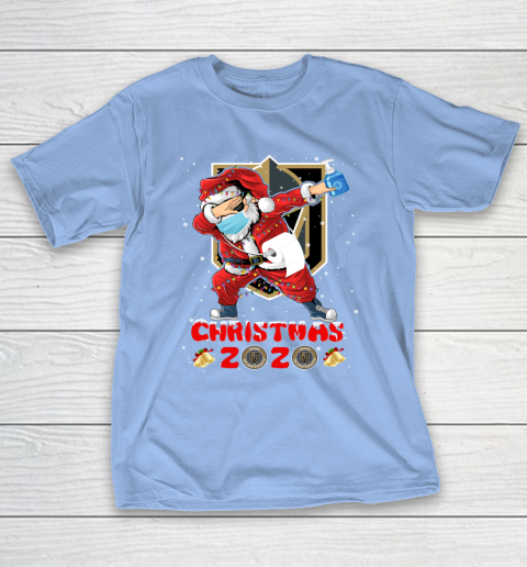Vegas Golden Knights Funny Santa Claus Dabbing Christmas 2020 NHL T-Shirt 10