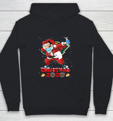 Minnesota Wild Funny Santa Claus Dabbing Christmas 2020 NHL Youth Hoodie
