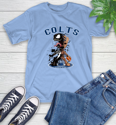 NFL Indianapolis Colts Football Venom Groot Guardians Of The Galaxy T-Shirt 11