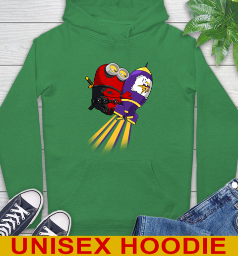 NFL Football Minnesota Vikings Deadpool Minion Marvel Shirt Hoodie 8