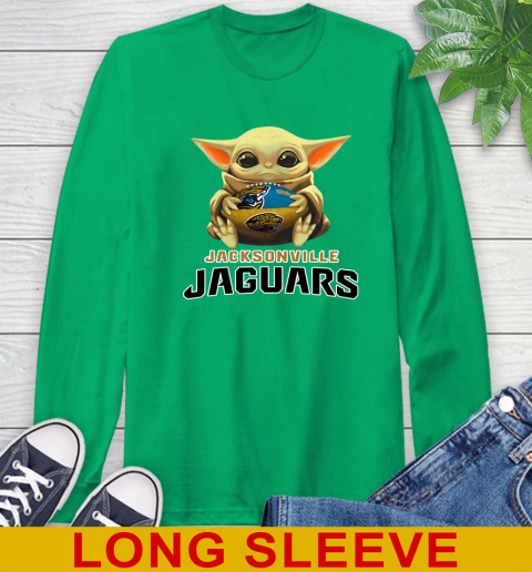 NFL Football Jacksonville Jaguars Baby Yoda Star Wars Shirt Long Sleeve T-Shirt 7