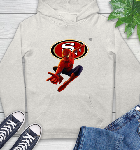 NFL Spider Man Avengers Endgame Football San Francisco 49ers Hoodie 12
