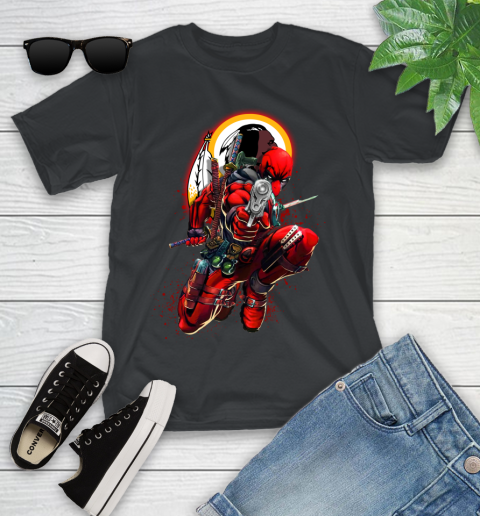 NFL Deadpool Marvel Comics Sports Football Washington Redskins Youth T-Shirt 2