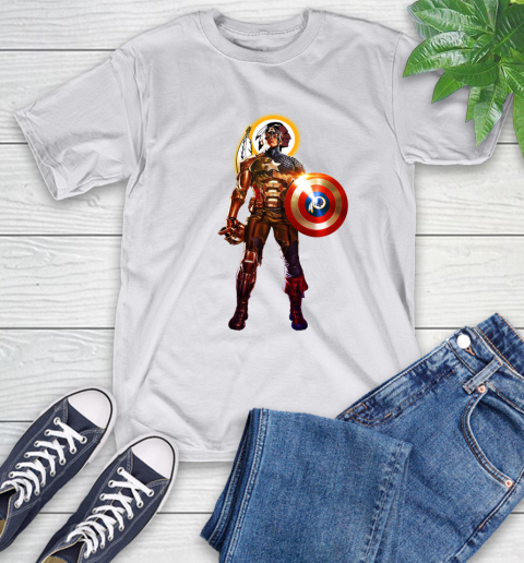 NFL Captain America Marvel Avengers Endgame Football Sports Washington Redskins T-Shirt 12