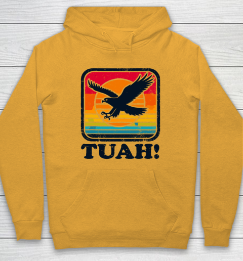 Funny Hawk Tuah Tush Camping Hiking Sarcastic Hoodie 2