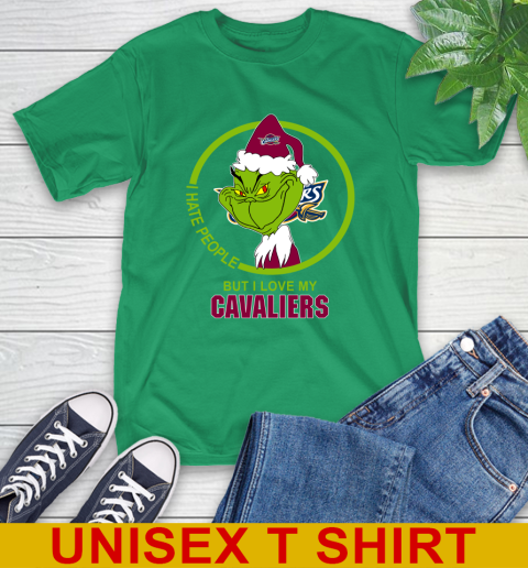 Cleveland Cavaliers NBA Christmas Grinch I Hate People But I Love My Favorite Basketball Team T-Shirt 7