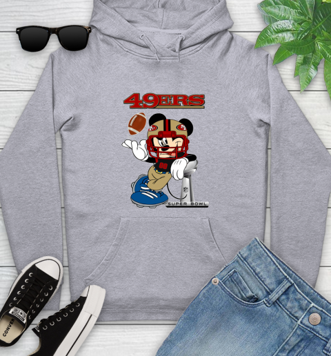 NFL San Francisco 49ers Mickey Mouse Disney Super Bowl Football T Shirt Youth Hoodie 6