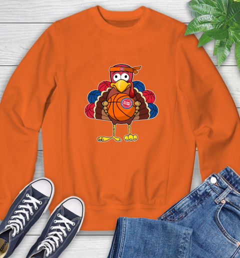 Detroit Pistons Turkey thanksgiving day Sweatshirt 4