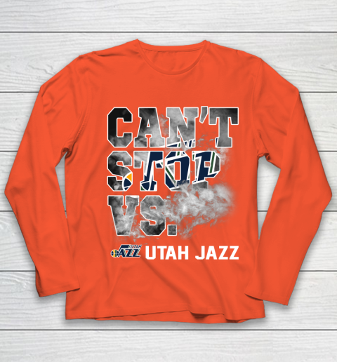 NBA Utah Jazz Basketball Can't Stop Vs Youth Long Sleeve 3