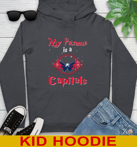 NHL Hockey Harry Potter My Patronus Is A Washington Capitals Youth Hoodie 9