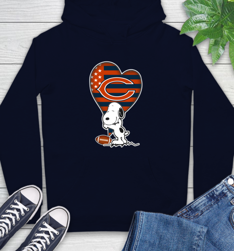 Chicago Bears NFL Football The Peanuts Movie Adorable Snoopy Hoodie 4