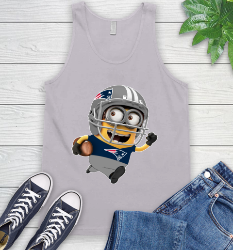 NFL New England Patriots Minions Disney Football Sports Tank Top 4