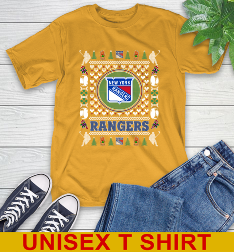 New York Rangers Merry Christmas NHL Hockey Loyal Fan T-Shirt 2