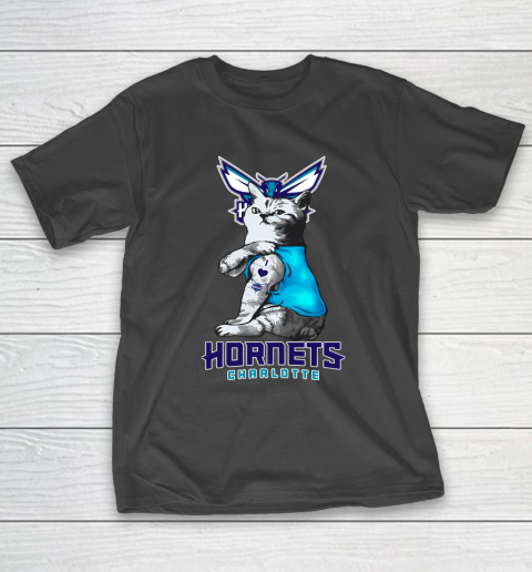 NBA Basketball My Cat Loves Charlotte Hornets T-Shirt