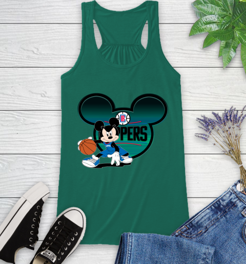 NBA LA Clippers Mickey Mouse Disney Basketball Racerback Tank 7