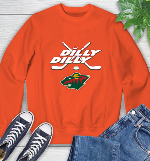 NHL Minnesota Wild Dilly Dilly Hockey Sports Sweatshirt 4