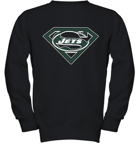 We Are Undefeatable The New York Jets x Superman NFL Youth Sweatshirt