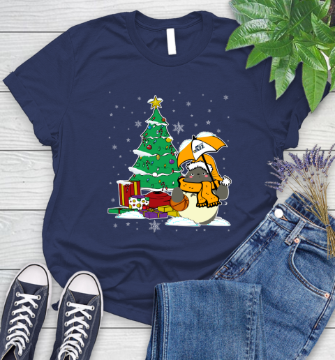 Utah Jazz NBA Basketball Cute Tonari No Totoro Christmas Sports Women's T-Shirt 14