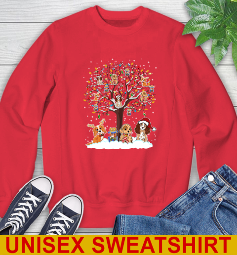 Coker spaniel dog pet lover christmas tree shirt 36