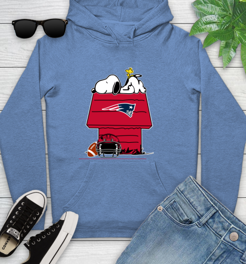 New England Patriots NFL Football Snoopy Woodstock The Peanuts Movie Youth Hoodie 12