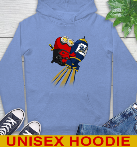 MLB Baseball Milwaukee Brewers Deadpool Minion Marvel Shirt Hoodie 11