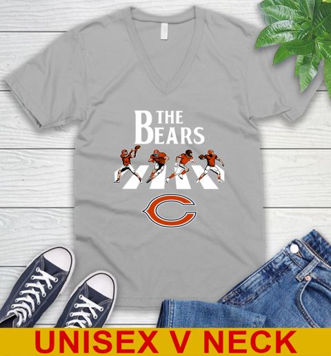 NFL Football Chicago Bears The Beatles Rock Band Shirt V-Neck T-Shirt 3