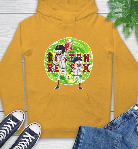 MLB Boston Red Sox Rick And Morty Commissioner's Trophy Baseball Sports Hoodie 3