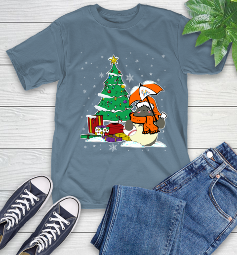 Miami Marlins MLB Baseball Cute Tonari No Totoro Christmas Sports T-Shirt 8