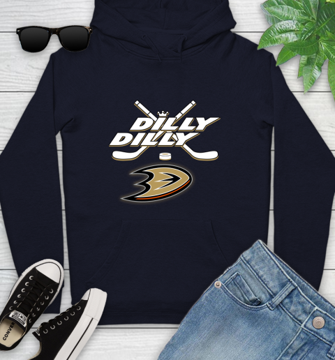 NHL Anaheim Ducks Dilly Dilly Hockey Sports Youth Hoodie 4