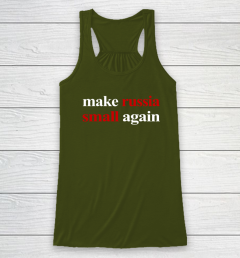Make Russia Small Again Racerback Tank 2
