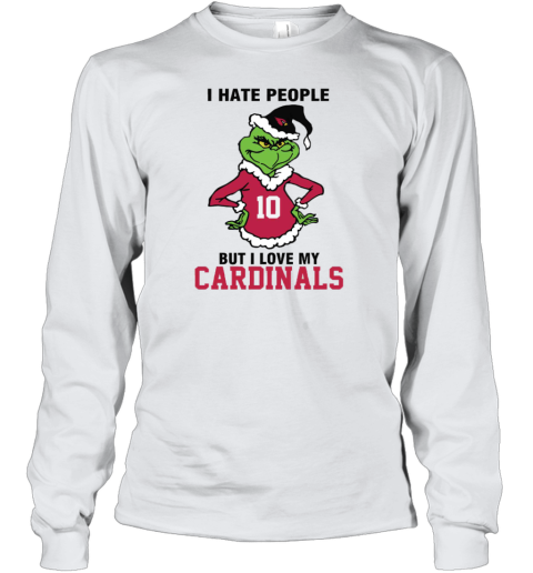 I Hate People But I Love My Cardinals Arizona Cardinals NFL Teams Youth Long Sleeve