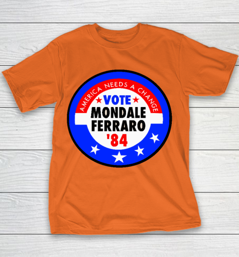 Walter Mondale and Geraldine Ferraro Campaign Button Youth T-Shirt 4