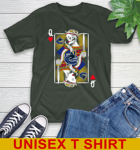 NHL Hockey Vancouver Canucks The Queen Of Hearts Card Shirt T-Shirt 7 NHL Hockey Vancouver Canucks The Queen Of Hearts Card Shirt T-Shirt - Image 7