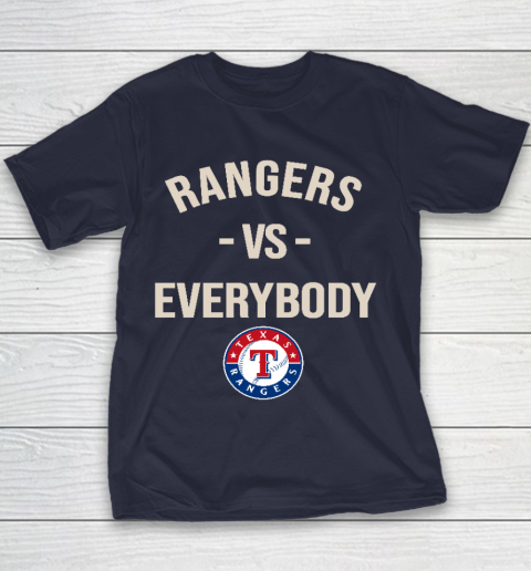 Texas Rangers Vs Everybody Youth T-Shirt 2