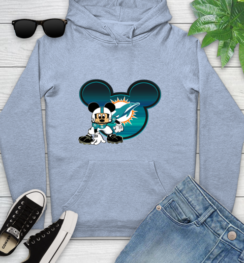 NFL Miami Dolphins Mickey Mouse Disney Football T Shirt Youth Hoodie 10