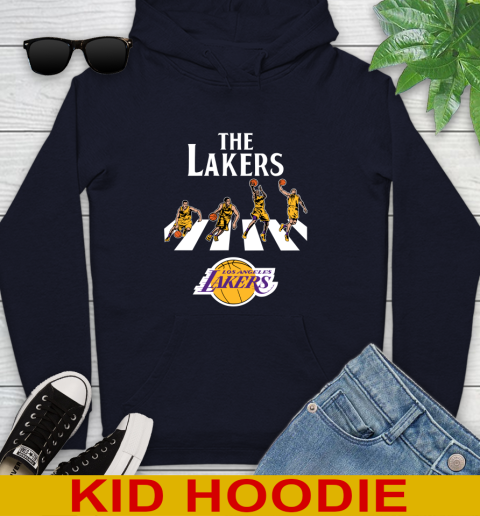 NBA Basketball Los Angeles Lakers The Beatles Rock Band Shirt Youth Hoodie 3