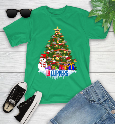 LA Clippers Merry Christmas NBA Basketball Sports Youth T-Shirt 6