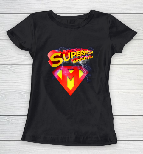 Mom Supermom superhero funny Mothers day Women's T-Shirt