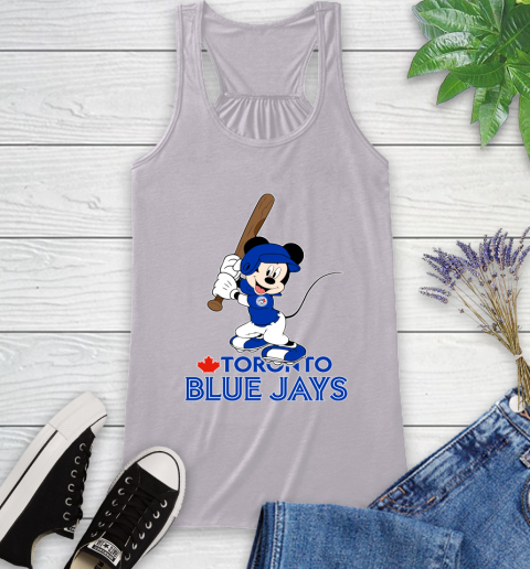 MLB Baseball Toronto Blue Jays Cheerful Mickey Mouse Shirt Racerback Tank 5