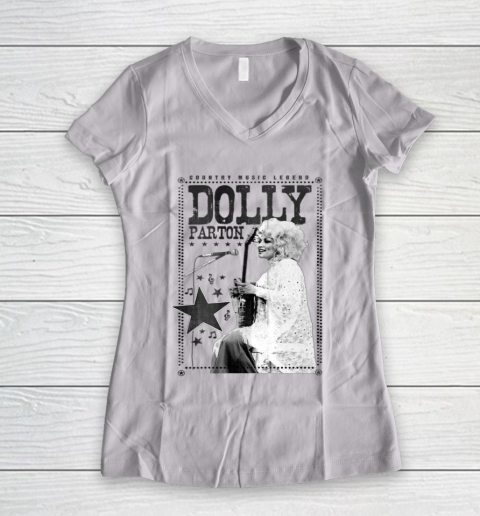 Dolly Parton Country Music Legend Women's V-Neck T-Shirt