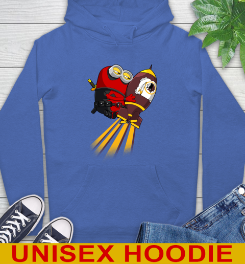 NFL Football Washington Redskins Deadpool Minion Marvel Shirt Hoodie 9